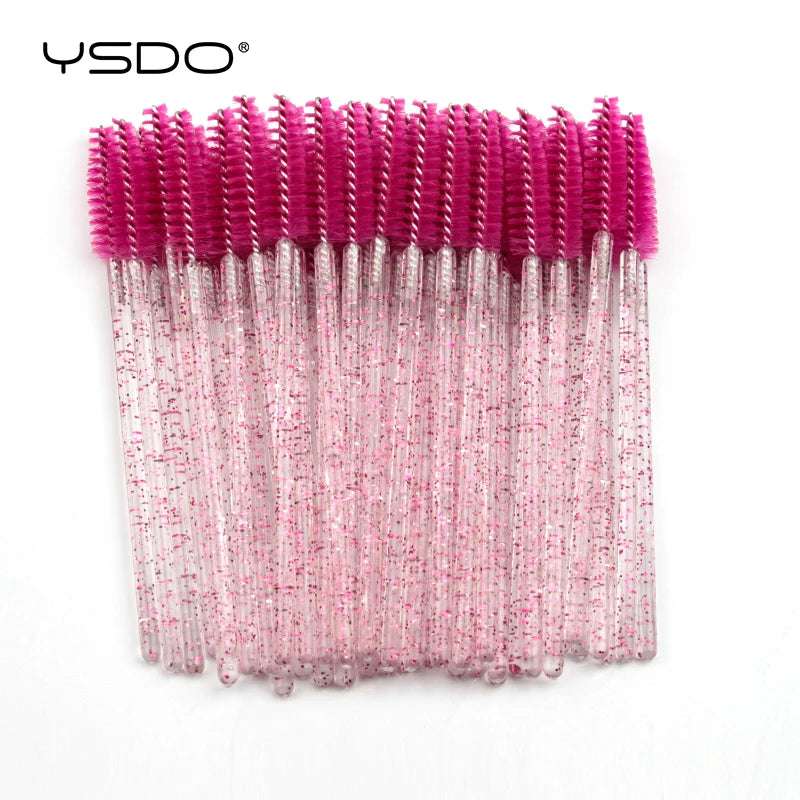 5/50 Pcs Eyelash Brushes False Eye Lashes Extension Tools Eyebrow Brush Mascara Wands Applicator Spoolers Lashes Cosmetic Tool