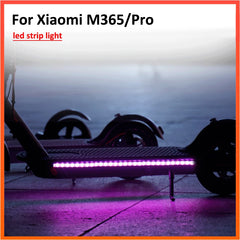 شريط إضاءة LED مصباح يدوي RGB مصباح بار لـ Xiaomi M365 Pro 1S سكوتر كهربائي لـ Ninebot لوح التزلج ضوء فلاش طويل نموذج