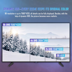 8K HDMI-Compatible Cable 4K@120Hz 8K@60Hz HDMI 2.1 Cable 48Gbps Adapter For RTX 3080 eARC HDR Video Cable PC Laptop TV box PS5
