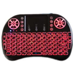 Backlight English Russian French Spanish Portugal Fly Air Mouse 2.4G Touchpad for Android TV Box PC I8 Mini Wireless Keyboard