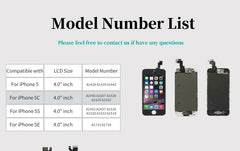 For iPhone 6 6S Plus 6P 6SP LCD Screen Full Set Display Replacement Black White LCD Touch Digitizer Assembly+Front Camera