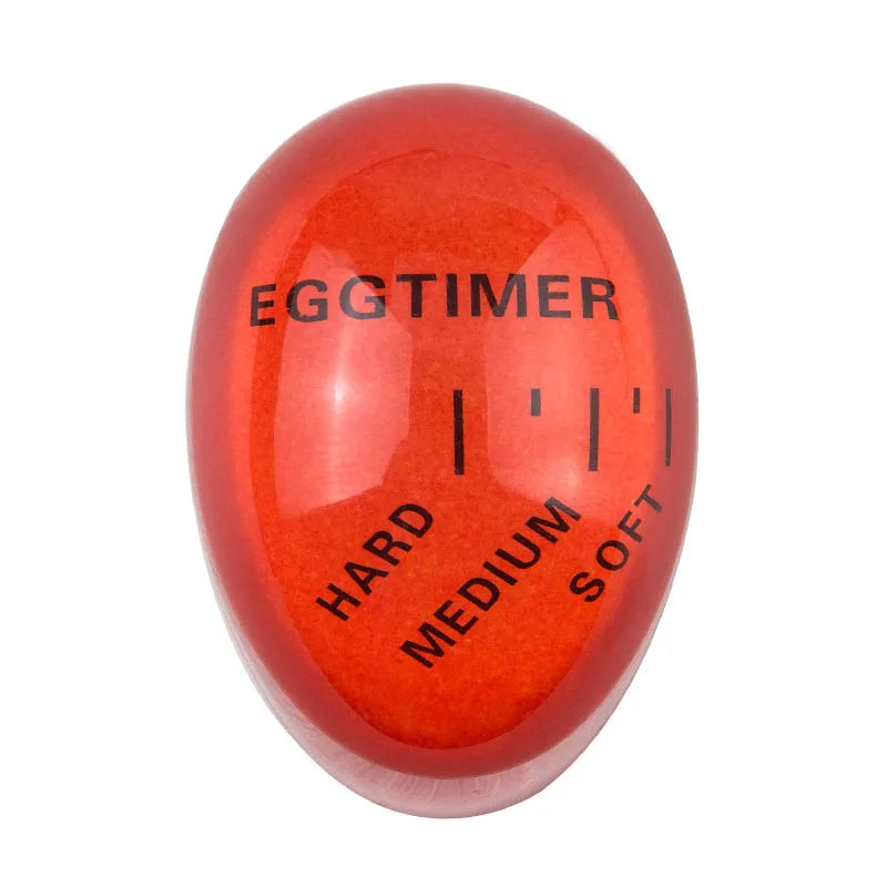 FAIS DU Color Changing Egg Timer Cooking Resin Perfect Boiled Eggs By Temperature Kitchen Helper Egg Timer Red timer tools