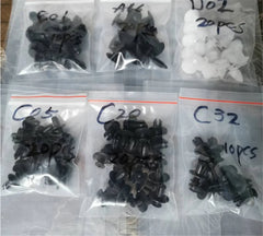 6 Size 100pcs Auto Fastener Clip Mixed for Toyota SIENTA Vellfire Verso PROACE Hilux Tacoma Tundra 4Runner FT-EV FT-HT