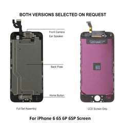 Complete Display For iPhone 6 6S Plus 6P 6SP LCD Screen Replacement Assembly Touch Digitizer Full Set Ecran+Camera+Home Button