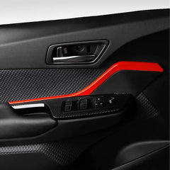 Car Styling 2PCS ABS Plastic Interior Front Door Panel Decoration Strips Cover Trim For Toyota C-HR CHR 2016 2017 2018