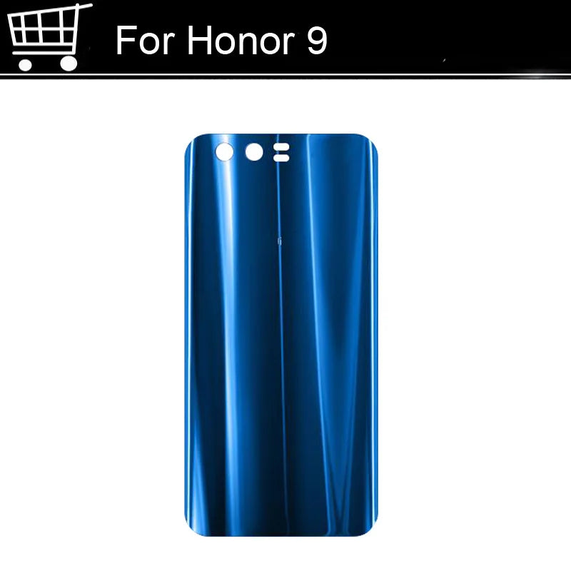 غطاء خلفي للبطارية لهاتف Huawei Honor 9 أصلي 100%، غطاء خلفي للباب، قطع غيار إصلاح هاتف Huawei Honor 9، بديل Honor9