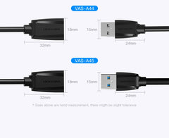 كابل تمديد Vention USB 3.0 ذكر إلى أنثى كابل تمديد USB 3.0 عالي السرعة ممتد لأجهزة الكمبيوتر المحمولة كابل تمديد USB 2.0