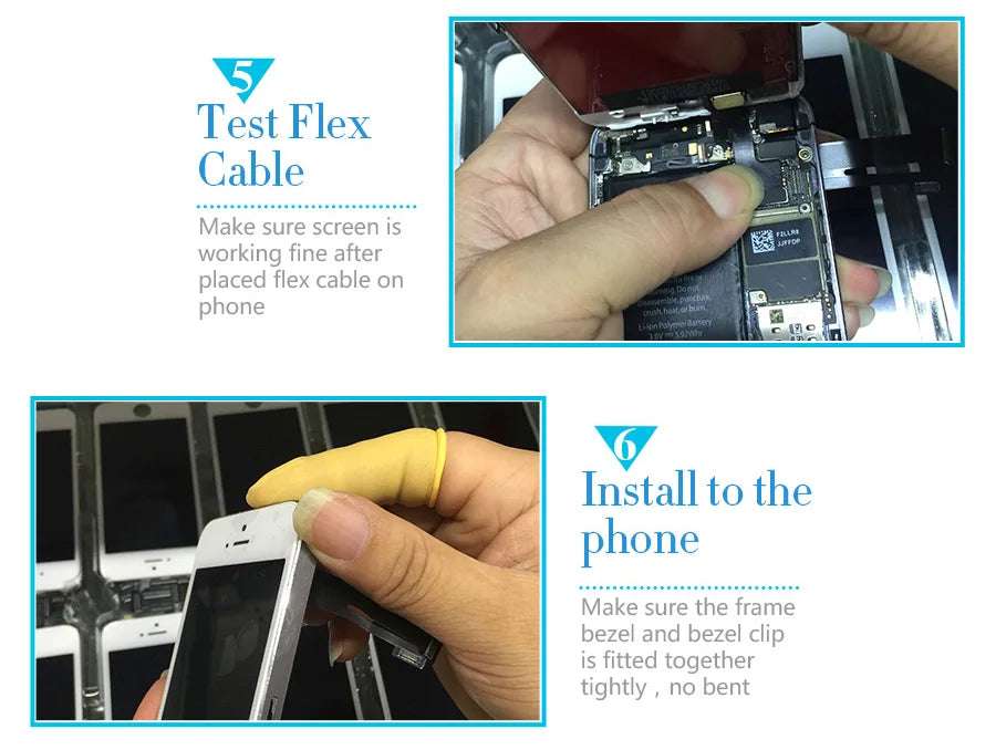 AAA+++ Quality For iPhone 5 5s 5c 6 7 LCD Display Touch Screen For 6s 7 8 Plus SE 100% Brand New LCD Digitizer tempered+Gifts
