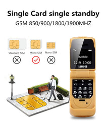 Mini J9 Flip cell Phone 0.66" Smallest Mobile Phone Wireless Bluetooth Dialer FM Magic Voice  russian language