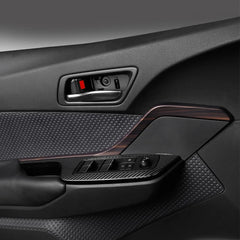 Car Styling 2PCS ABS Plastic Interior Front Door Panel Decoration Strips Cover Trim For Toyota C-HR CHR 2016 2017 2018