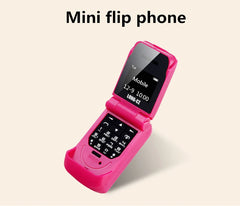Mini J9 Flip cell Phone 0.66" Smallest Mobile Phone Wireless Bluetooth Dialer FM Magic Voice  russian language