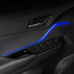 Car Styling 2PCS ABS Plastic Interior Front Door Panel Decoration Strips Cover Trim For Toyota C-HR CHR 2016 2017 2018