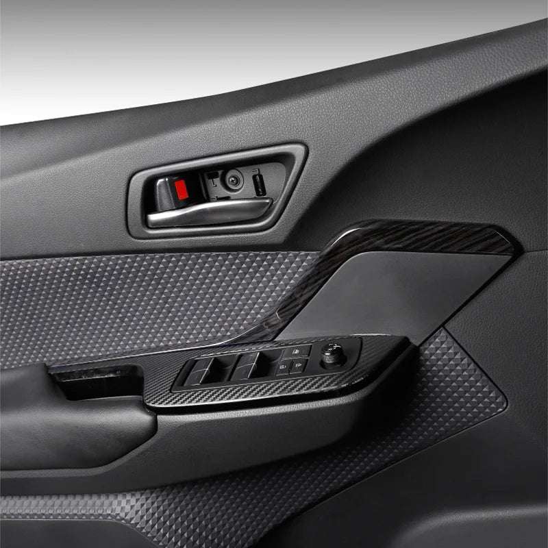 Car Styling 2PCS ABS Plastic Interior Front Door Panel Decoration Strips Cover Trim For Toyota C-HR CHR 2016 2017 2018