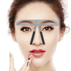 مسطرة استنسل حواجب المكياج المعدنية للحواجب، مسطرة شكل موضع وشم المكياج الدائم للجمال، أدوات قوالب مستحضرات التجميل DIY