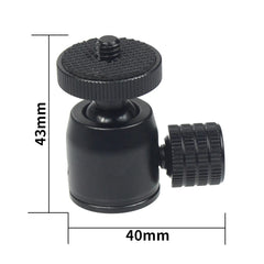 Mini Ball Head 1/4 Screw Mount 360 Swivel for Canon Nikon Sony Camcorder DV LED Light Bracket DSLR Camera Tripod Ballhead Stand