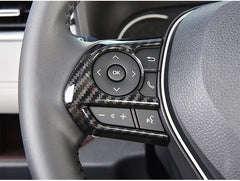 For Toyota Harrier Venza Crown RAV4 XA50 Camry Corolla E210 2020 2021 2022 2023 2024 Car Steering Wheel Button Cover Accessories