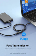 كابل تمديد Vention USB 3.0 ذكر إلى أنثى كابل تمديد USB 3.0 عالي السرعة ممتد لأجهزة الكمبيوتر المحمولة كابل تمديد USB 2.0
