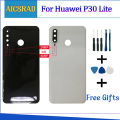 Glass Rear Housing Cover For Huawei P30 Lite Back Door Replacement Battery Case For P30 Lite Glass Battery Cover