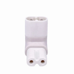 1Pc IEC 320 2-Pin C7 Female To C8 Male Right Angled AC Power Adapter Converter