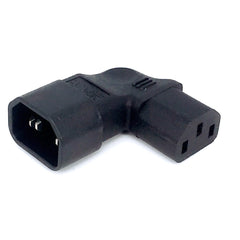 محول تيار متردد IEC 320 C14 إلى C13 بزاوية يمين ويسار، IEC 320 3 أقطاب، محول تيار متردد IEC 320 3 دبابيس من ذكر إلى أنثى بزاوية 90 درجة لأعلى ولأسفل