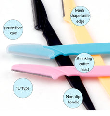 3/4/10Pcs Eyebrow Trimmer Blade Shaver Portable Face Razor Eye Brow Epilation Hair Removal Cutters Safety Razor Woman Makeup