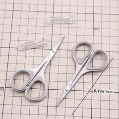 Eyebrow Scissor Makeup Eyelash Trimmer Nose Facial Hair Remover Multifunctional Scissors Stainless Steel Nail Cuticle Tools