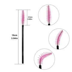 5/50 Pcs Eyelash Brushes False Eye Lashes Extension Tools Eyebrow Brush Mascara Wands Applicator Spoolers Lashes Cosmetic Tool