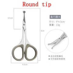 Eyebrow Scissor Makeup Eyelash Trimmer Nose Facial Hair Remover Multifunctional Scissors Stainless Steel Nail Cuticle Tools
