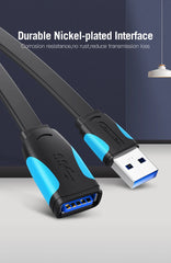 كابل تمديد Vention USB 3.0 ذكر إلى أنثى كابل تمديد USB 3.0 عالي السرعة ممتد لأجهزة الكمبيوتر المحمولة كابل تمديد USB 2.0