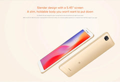 هاتف Xiaomi Redmi 6A الذكي بشاشة كاملة 5.45 بوصة ومعالج AI Face Helio A22 ومتجر Google Play