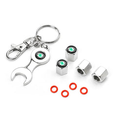 For Skoda 3 2 VRS Vision Kodiaq Favorit Rapid Octavia A5 3D Metal+Leather Car Logo Keychain Key Ring Key Chain Auto Accessories