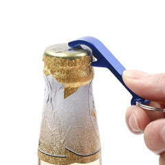 Portable Beer Bottle Opener Keychain 4 In 1 Pocket Aluminum Beer Bottle Opener Can 5 Colors Wedding Party Favor Gifts