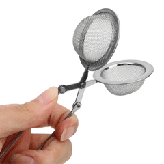 Tea Infuser Handle Tea Ball Sphere Mesh Tea Strainer Coffee Herb Spice Filter Diffuser Kitchen Gadget Stainless Steel