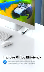 كابل تمديد Vention USB 3.0 ذكر إلى أنثى كابل تمديد USB 3.0 عالي السرعة ممتد لأجهزة الكمبيوتر المحمولة كابل تمديد USB 2.0