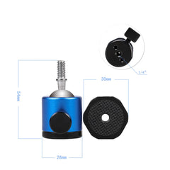 Mini Ball Head 1/4 Screw Mount 360 Swivel for Canon Nikon Sony Camcorder DV LED Light Bracket DSLR Camera Tripod Ballhead Stand
