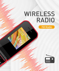 هاتف محمول UNIWA F2720 ثنائي الشاشة GSM هاتف قابل للطي 1.77 بوصة 0.08 ميجابكسل لوحة مفاتيح روسية عبرية زر هاتف صدفي مميز