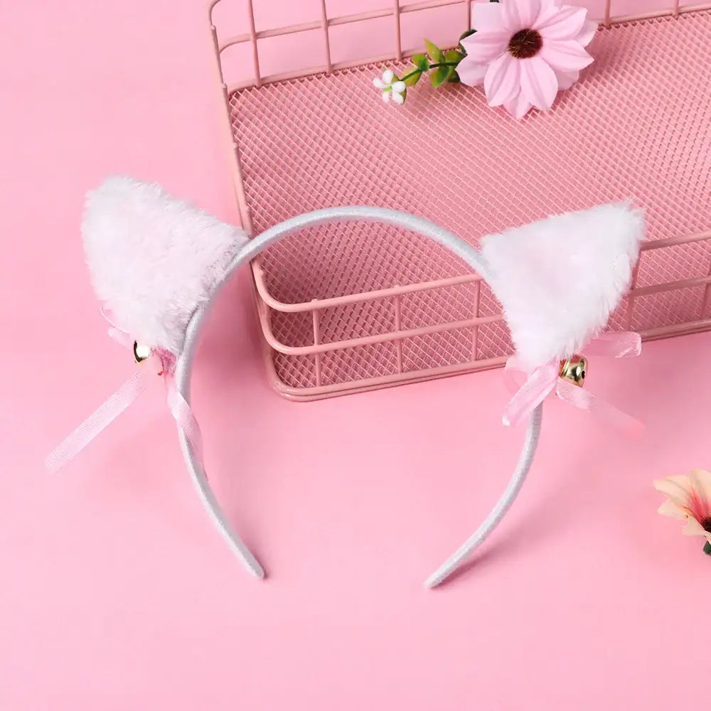 Lovely Cat Ear Hair Wear Girls Boys Anime Cosplay Costume Plush Cat Fur Ear Hairband Night Party Club Bar Decorate Headbands
