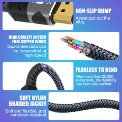 8K HDMI-Compatible Cable 4K@120Hz 8K@60Hz HDMI 2.1 Cable 48Gbps Adapter For RTX 3080 eARC HDR Video Cable PC Laptop TV box PS5