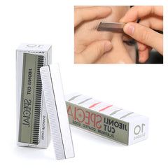 50/10pcs Eyebrow Blades Stainless Steel Microblading Eye Brow Trimmer Face Hair Remover Replaceable Razor Makeup Beauty Tools