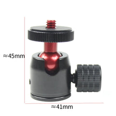 Mini Ball Head 1/4 Screw Mount 360 Swivel for Canon Nikon Sony Camcorder DV LED Light Bracket DSLR Camera Tripod Ballhead Stand