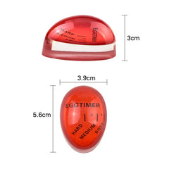 FAIS DU Color Changing Egg Timer Cooking Resin Perfect Boiled Eggs By Temperature Kitchen Helper Egg Timer Red timer tools