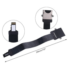 كابل تمديد مرن لبطاقة الذاكرة SD أنثى إلى TF micro SD ذكر (SD إلى TF) قارئ محول تمديد سلك رابط 20/48 سم
