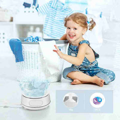 Compact Portable Mini Washing Machine for Convenient Laundry online in Dubai and UAE at Mumzar.com better value compared to Noon, Amazon.ae, Carrefour, and Dubizzle when you shop for adults and kids at Mumzar.com free delivery in Dubai, Abu Dhabi, Sharjah, Ajman, Umm Al Quwain, Fujairah, and Ras Al Khaimah.