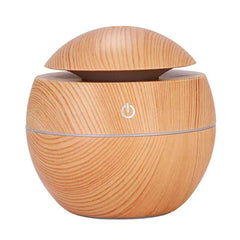 Wood Grain Ultrasonic Air Humidifier & Aroma Diffuser – Cool Mist for Relaxing Spaces