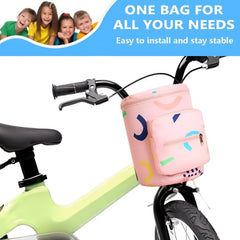 Large Capacity Baby Stroller Bag – Pink with Multiple Pockets for Easy Organization