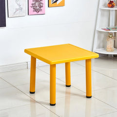 Indoor 5 Pieces Yellow Color Furniture Set Plastic Table And Chair For Kids online in Dubai and UAE at Mumzar.com better value compared to Noon, Amazon.ae, Carrefour, and Dubizzle when you shop for adults and kids at Mumzar.com free delivery in Dubai, Abu Dhabi, Sharjah, Ajman, Umm Al Quwain, Fujairah, and Ras Al Khaimah.