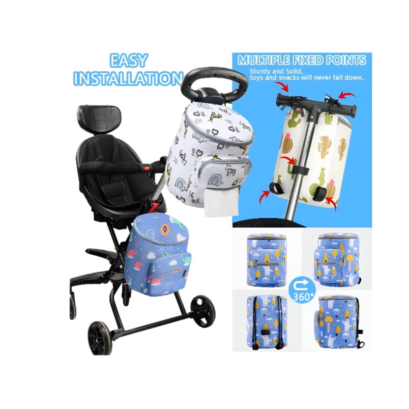 Large Capacity Baby Stroller Bag Blue
