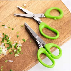 Multi-Functional Stainless Steel Kitchen Scissors – 3/5 Layer Cutter for Easy Chopping