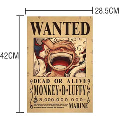 Unique Bounty Wanted Posters ‚Äì Law & Kid Figures Wall Decoration