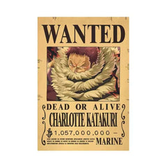 Unique Bounty Wanted Posters – Law & Kid Figures Wall Decoration